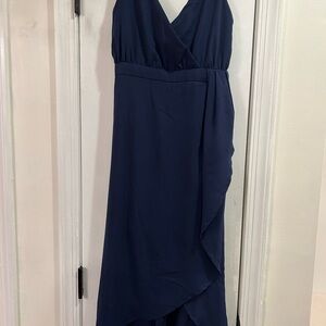 Showpo Navy High Low Dress